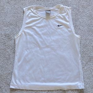 Nike white work out tank